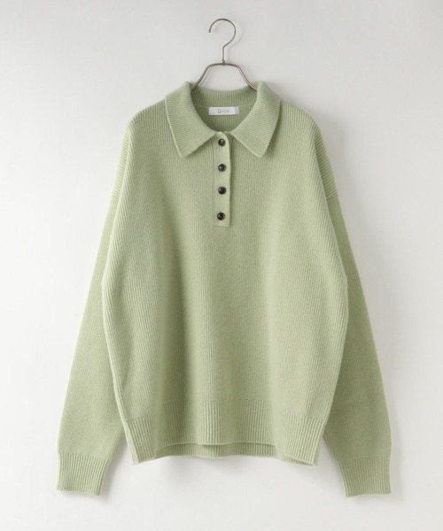 ニット セーター Ｍｉｎｋウールポロニット　152209 レディース ニット セーター Minkウールポロニット 152209 レディース