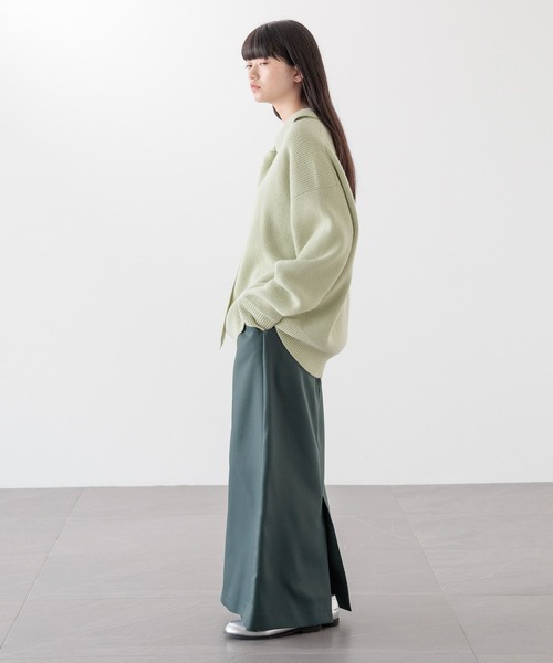 ニット セーター Minkウールポロニット 152209 レディース