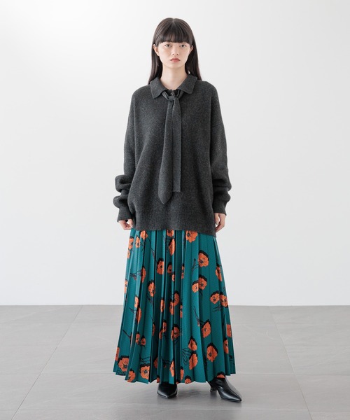ニット セーター Ｍｉｎｋウールポロニット　152209 レディース ニット セーター Minkウールポロニット 152209 レディース