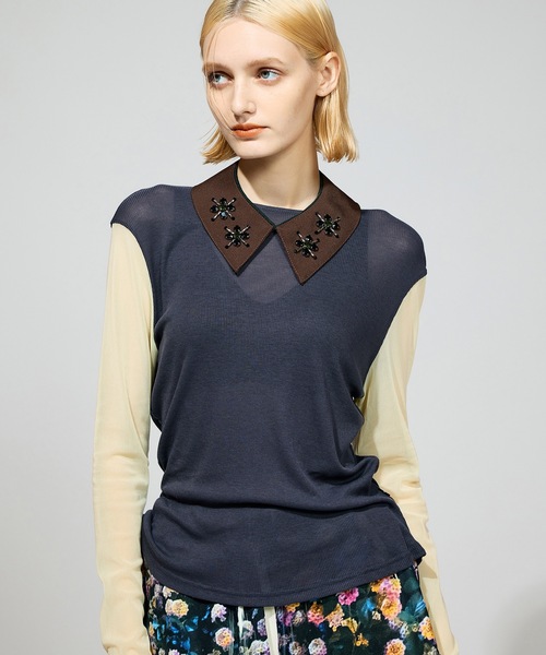 NON TOKYO（ノントーキョー） tシャツ BI COLOR SHEER C/S レディース
