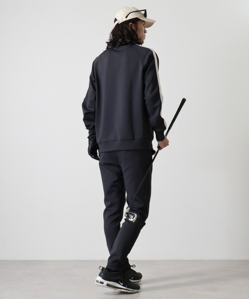 STELLA77GOLF tシャツ 蛍光カラーゴルフモックネック長袖T