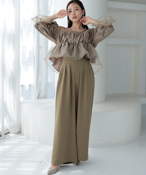 anne 【dressy pants】ドレッシーパンツ Cinderella パンツドレス パーティードレス 結婚式 パンツ