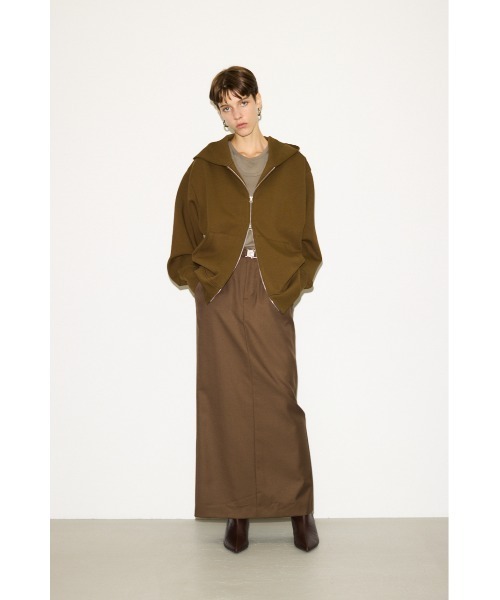 THROW by SLY リバーシブルジップスウェットパーカー THROW by SLY パーカー DOUBLE KNIT ZIP PK ダブル ニット