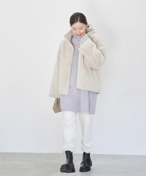 IENA（イエナ） ジップアップブルゾン 38 ベージュ レディース