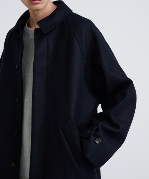 PUBLIC TOKYO パブリックトウキョウ ステンカラーコート Mサイズ 紺 PUBLIC TOKYO（パブリックトウキョウ） ステンカラーコート 2 ネイビー