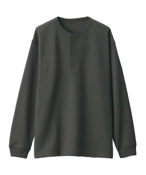 無印良品（MUJI） ヘンリーネック tシャツ 紳士 UVカット乾きやすい