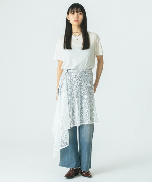 OKIRAKU ワンピース (OKIRAKU×ROSE BUD)3WAY LACE SKIRT VEST