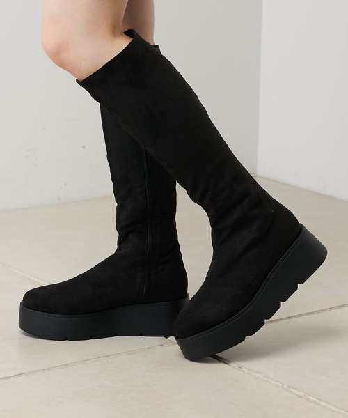 「Chico」 ロングブーツ LARGE グレイッシュベージュ レディース_画像8