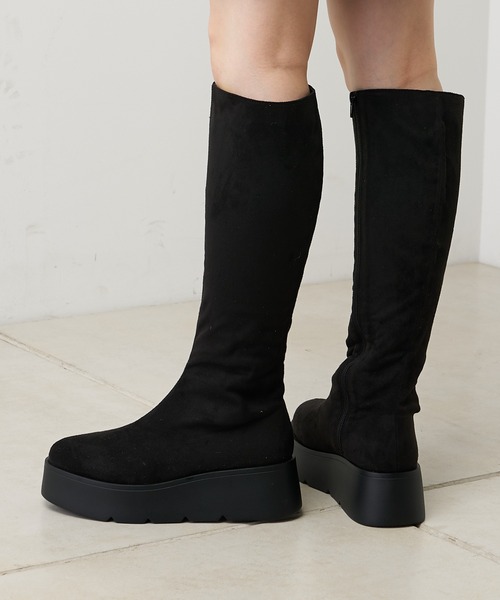 「Chico」 ロングブーツ LARGE グレイッシュベージュ レディース_画像9