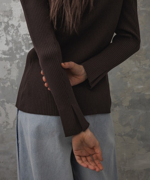 ADAM ET ROPE'（アダムエロペ） カーディガン 「EMOELLE」ポケットリブ