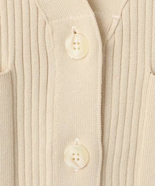 ADAM ET ROPE'（アダムエロペ） カーディガン 「EMOELLE」ポケットリブ