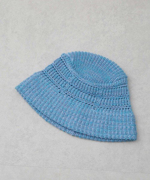 RACAL（ラカル） 帽子 ハット RACAL/別注 Mesh Line Knit Bucket Hat