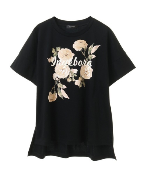 tシャツ プレンチピオニーワンポイントpt.カットソー レディース