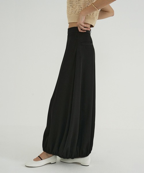 CLANE（クラネ） ロング スカート SATIN BALLOON SKIRT : ZOZOTOWN