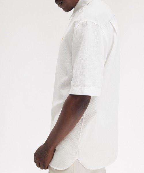 FRED PERRY シャツ Textured Seersucker Shirt／テクスチャー