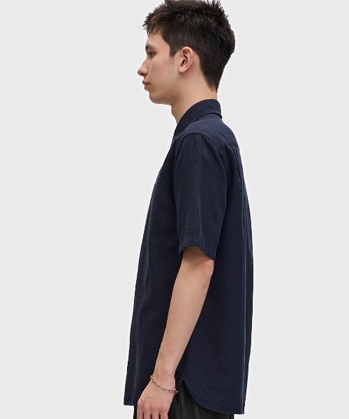 【新品未使用】フレッド ペリー クルーネックシアサッカーシャツ FRED PERRY シャツ Textured Seersucker Shirt／テクスチャー