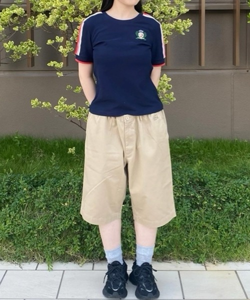 LACOSTE tシャツ ショルダーメッシュバンド鹿の子半袖Tシャツ