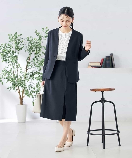 a.v.v（アー・ヴェ・ヴェ） ジャケット ノーカラージャケット 「洗える