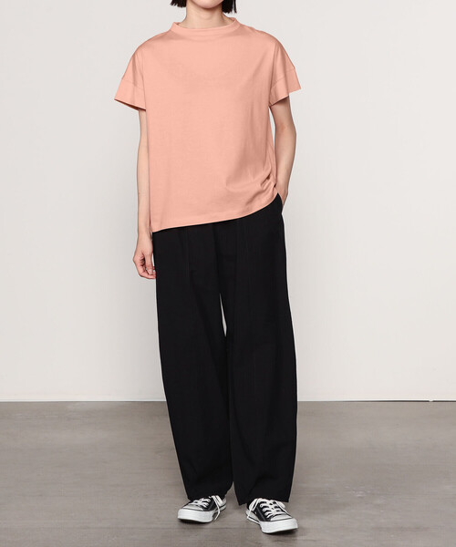 handvaerk tシャツ | 60/2 ボトルネックTシャツ WOMEN