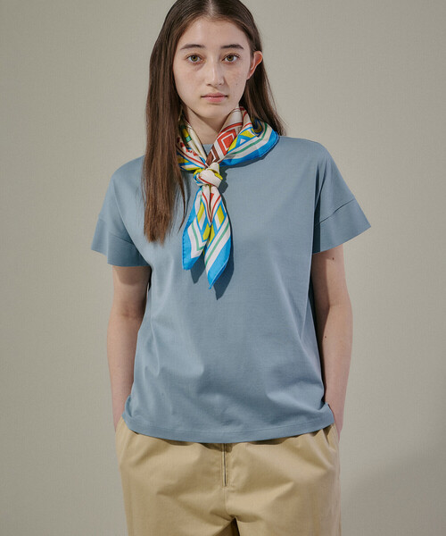 handvaerk ボトルネックTシャツ handvaerk tシャツ | 60/2 ボトルネックTシャツ WOMEN