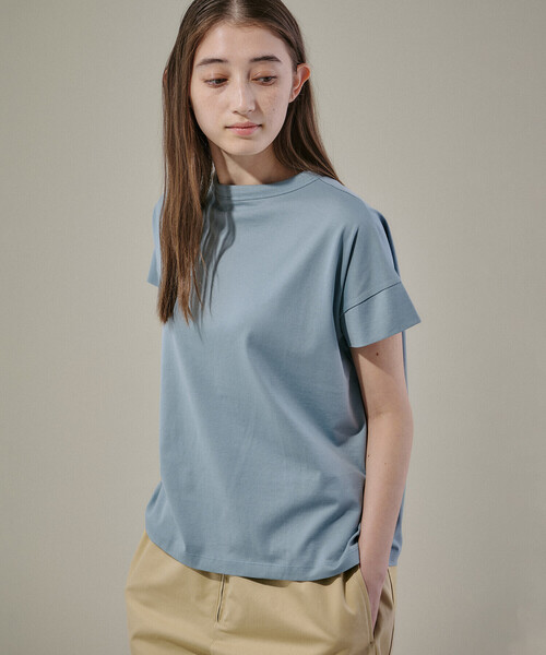 handvaerk tシャツ | 60/2 ボトルネックTシャツ WOMEN