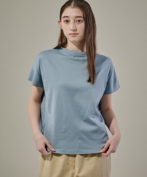 tシャツ handvaerk | 60/2 ボトルネックTシャツ WOMEN レディース