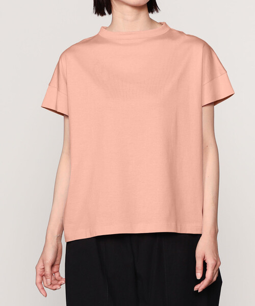 tシャツ handvaerk | 60/2 ボトルネックTシャツ WOMEN レディース Bshop｜handvaerk | 60/2 ボトルネックTシャツ SOLID WOMEN