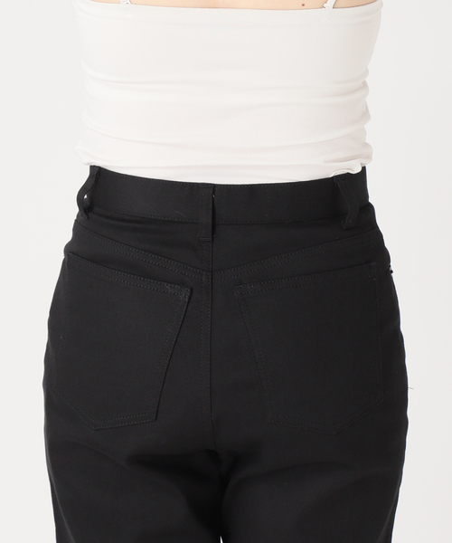 NOBLE パンツ ストレッチスリムショートパンツ レディース