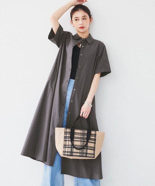 新品タグ付き✨【ラルフローレン】コットン100%ロングシャツワンピース ベージュ ラルフローレン シャツワンピース 大きいサイズ ロング 長袖
