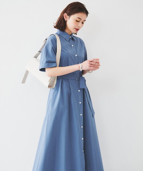 新品未使用　UNTITLEDワンピース UNTITLED ワンピース 「コットン100／前開き／夏ワンピ」ロング