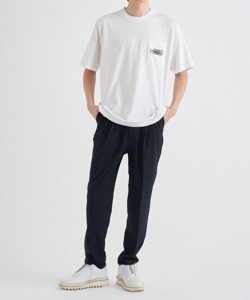 ホワイトマウンテニアリング ボーダー柄 長袖 Tシャツ 0 ネイビー×アイボリー WHITE MOUNTAINEERING ロンT レディース WHITE MOUNTAINEERING - ホワイトマウンテニアリング ボーダー柄 長袖