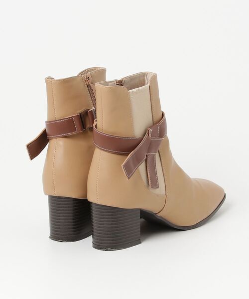 「VIVIAN」 ショートブーツ L ベージュ レディース_画像2