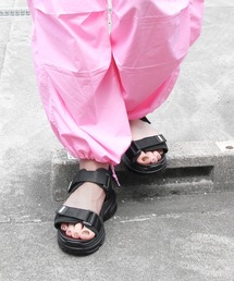 9*9様 エアクッションソール ブラック サンダル moz（モズ） サンダル エアクッション入りソール厚底スポーツサンダル