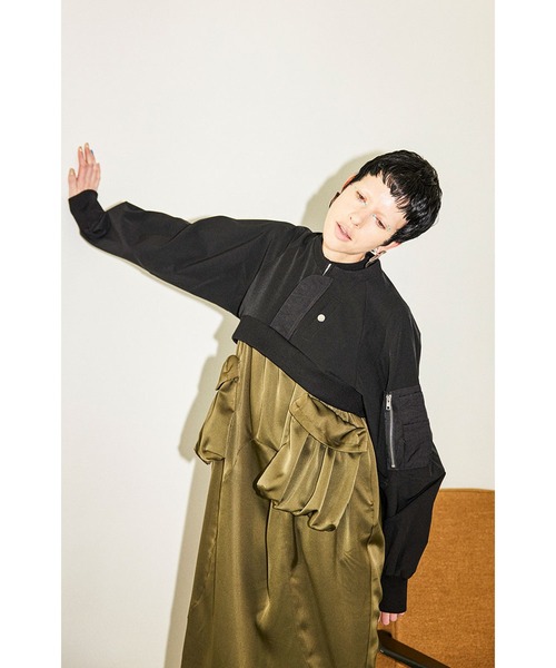 OMMO（オーエムエムオー） MA-1 DOCKING SHORT TOPS レディース