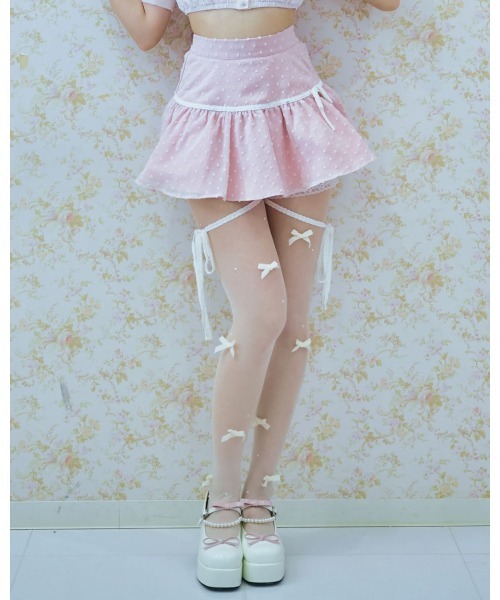 meroir ミーロワール　ドットドビースカパン　アイボリー Me roir パンツ ドットドビースカパン レディース : ZOZOTOWN