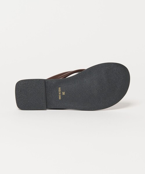 UNITED ARROWS　トング サンダル　ブラック　37 BEAUTY＆YOUTH UNITED ARROWS サンダル プク トング レディース