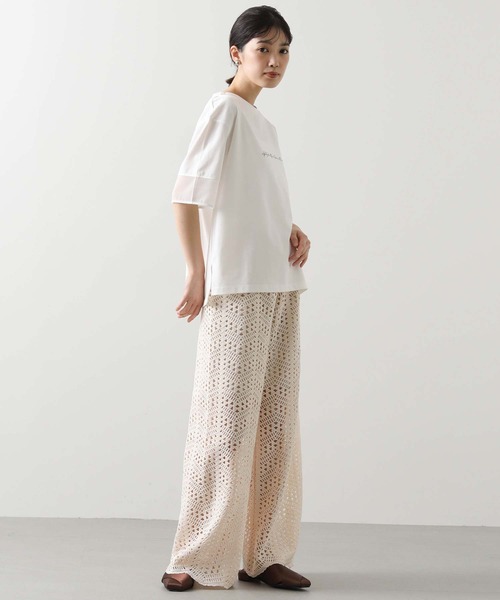 専用2025新作　新品　グレディブリリアン　ロゴ袖シアー切替HS Gready Brilliant tシャツ ロゴ袖シアー切替カットソー