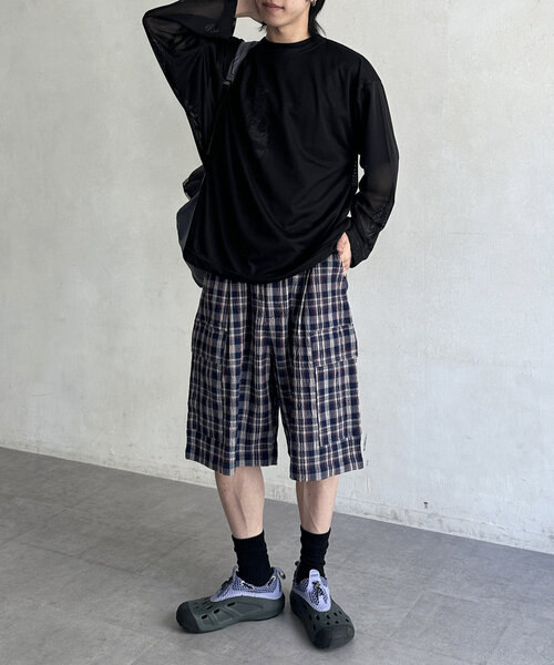 tシャツ コウモリクロスプリントメッシュロンT レディース メンズ CPCM tシャツ メッシュロンT レディース メンズ : ZOZOTOWN