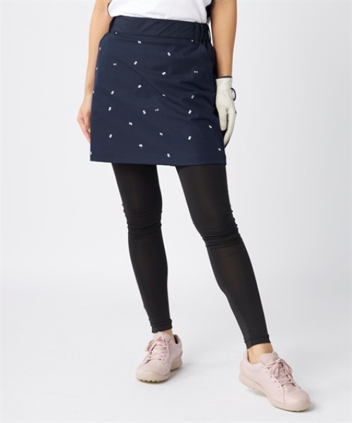 スカートwithハーフレギンス SMILELAND スカート marie claire sport レギンス付きストレッチ