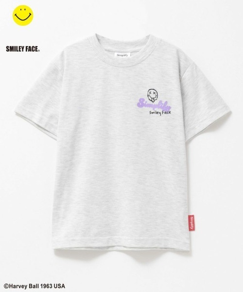 tシャツ Simplify スマイルプリントBIGTシャツ キッズ 子供服 男の子 