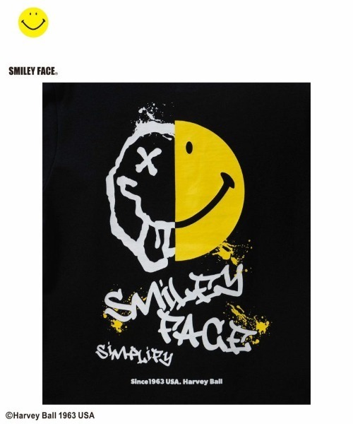 tシャツ Simplify スマイルプリントBIGTシャツ キッズ 子供服 男の子