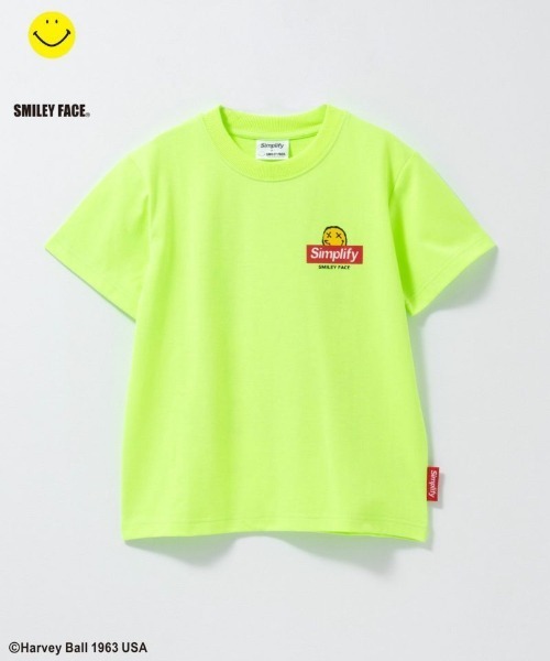tシャツ Simplify スマイルプリントBIGTシャツ キッズ 子供服 男の子 