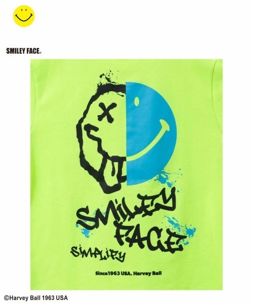 tシャツ Simplify スマイルプリントBIGTシャツ キッズ 子供服 男の子