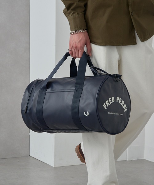 フレッドペリー ショルダーバッグ Tonal Barrel Backpack FRED PERRY（フレッドペリー） ドラムバッグ トーナル クラシック