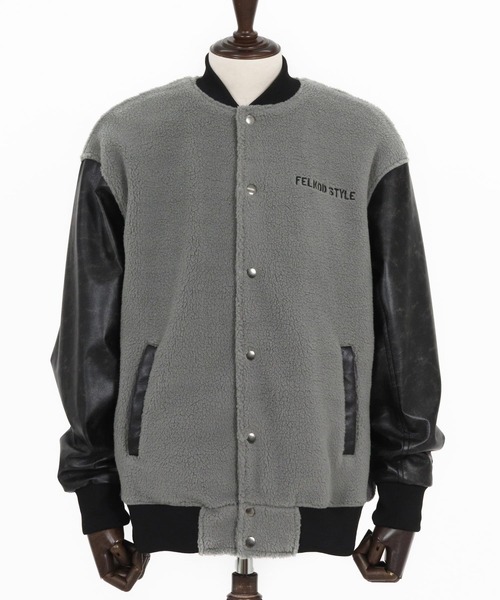 felkod（フィルコッド） スタジャン mj10791- Soft Boa Stadium Jumper