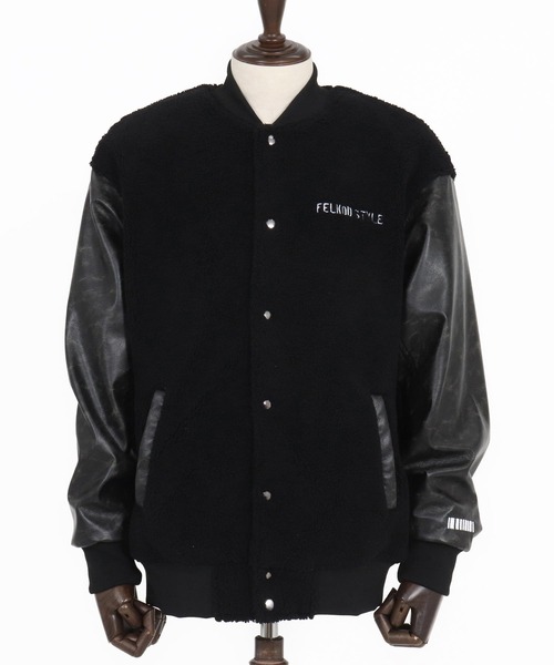 felkod（フィルコッド） スタジャン mj10791- Soft Boa Stadium Jumper