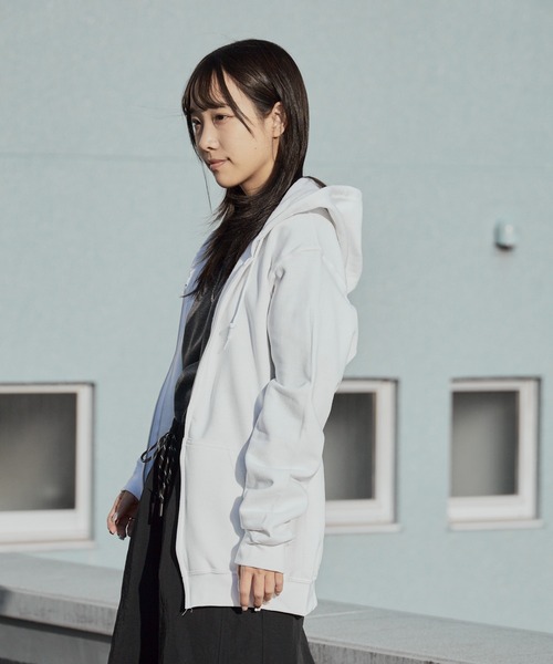 pgg☆パーカー☆サイズ0☆白 GILDAN（ギルダン） パーカー 8.0oz US規格 オーバーサイズ ジップ