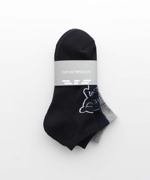 EMPORIO ARMANI 靴下 「3足セット」EMPORIO 足底パイル