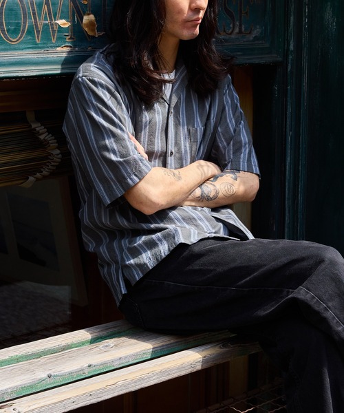 ADAM ET ROPE'（アダムエロペ） シャツ 「WILD LIFE TAILOR」カディ