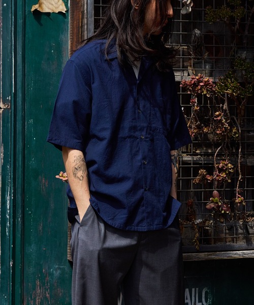 ADAM ET ROPE' シャツ 「WILD LIFE TAILOR」カディコットン